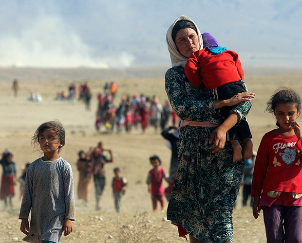 3. Réfugiés Yazidi fuyant ISIL.jpg